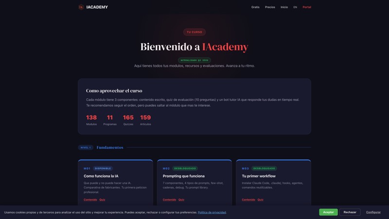 Catálogo de cursos